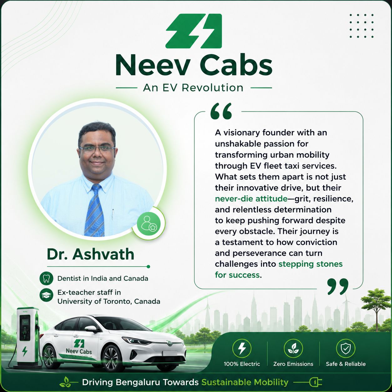 Testimonial from Dr. Ashvath