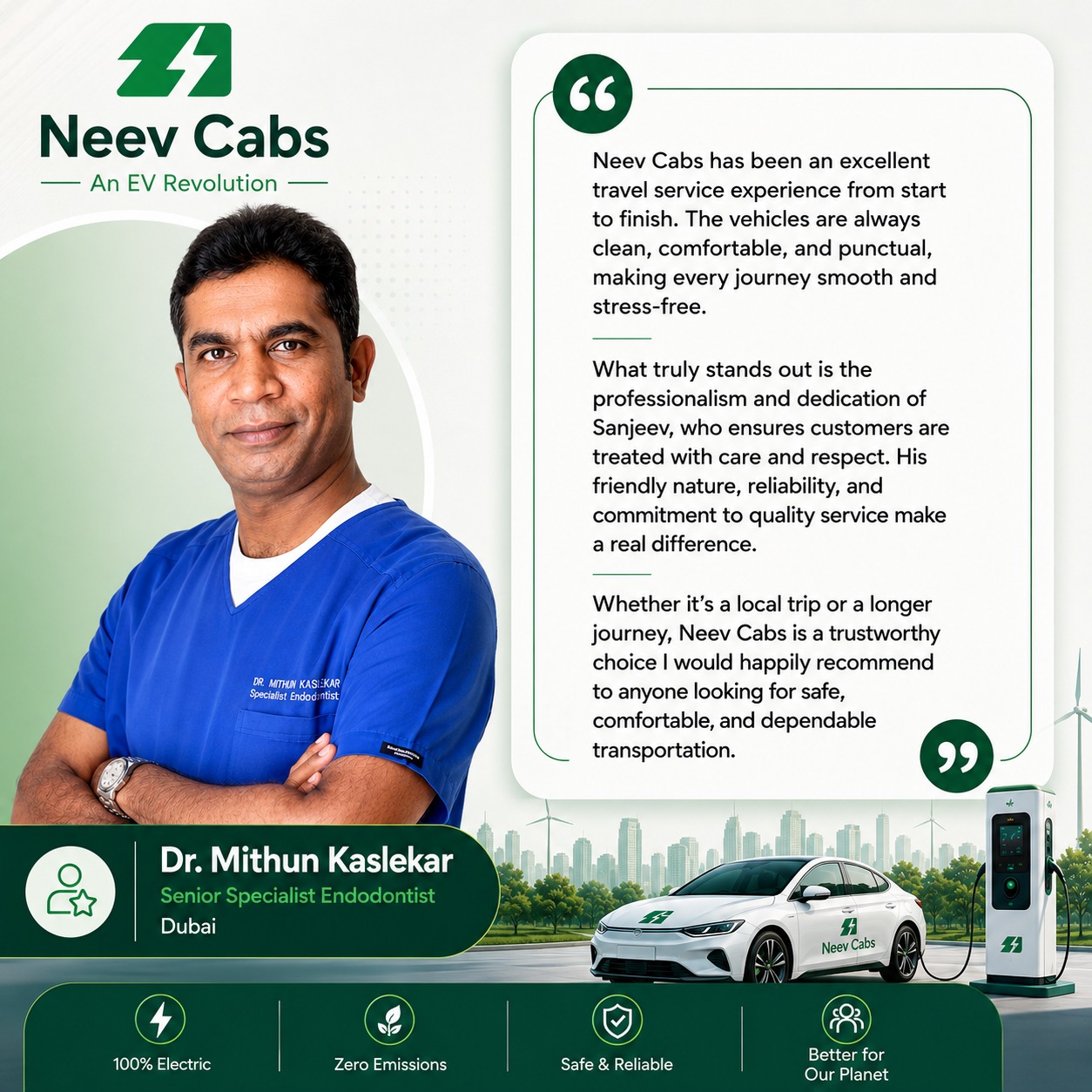 Testimonial from Dr. Mithun Kaslekar