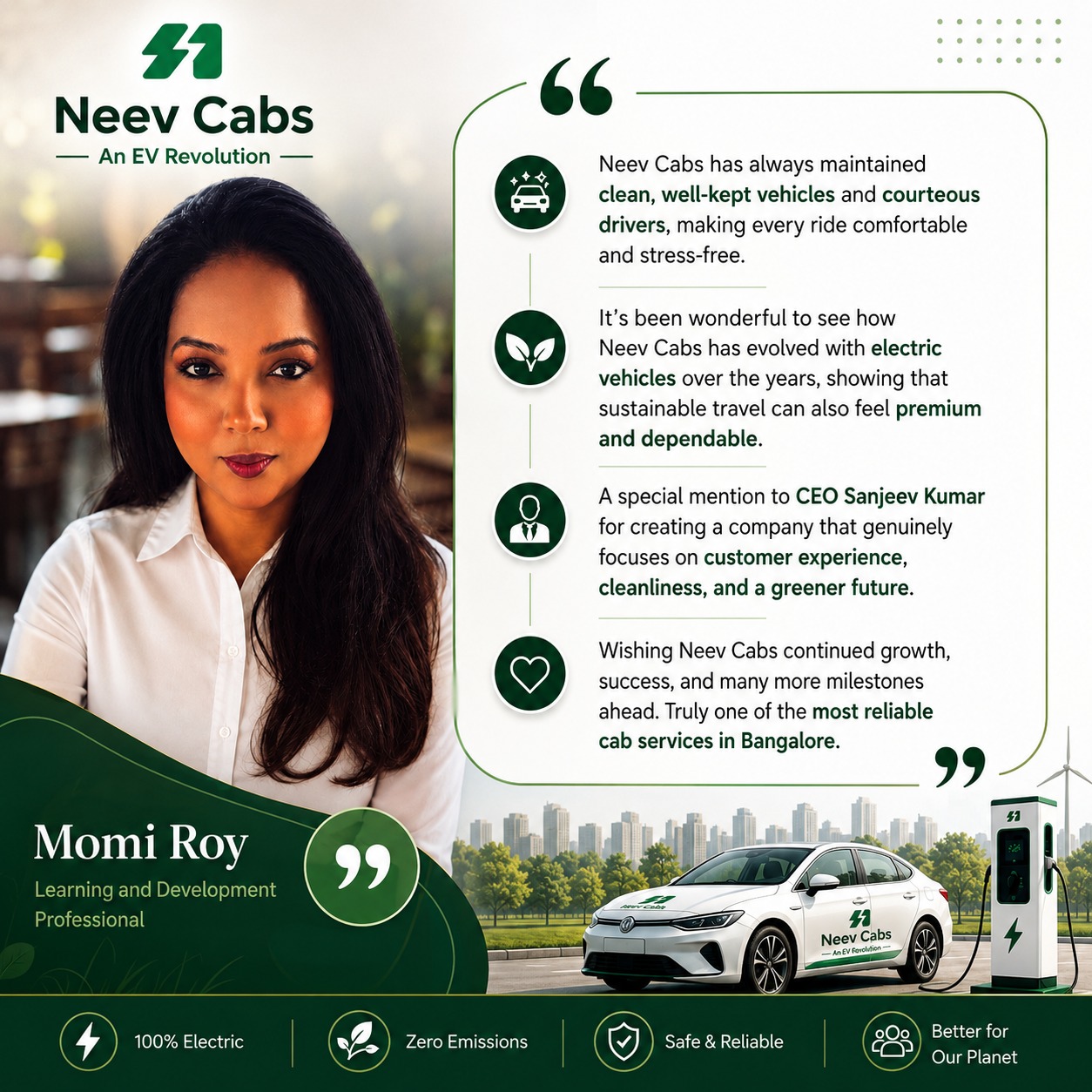 Testimonial from Momi Roy
